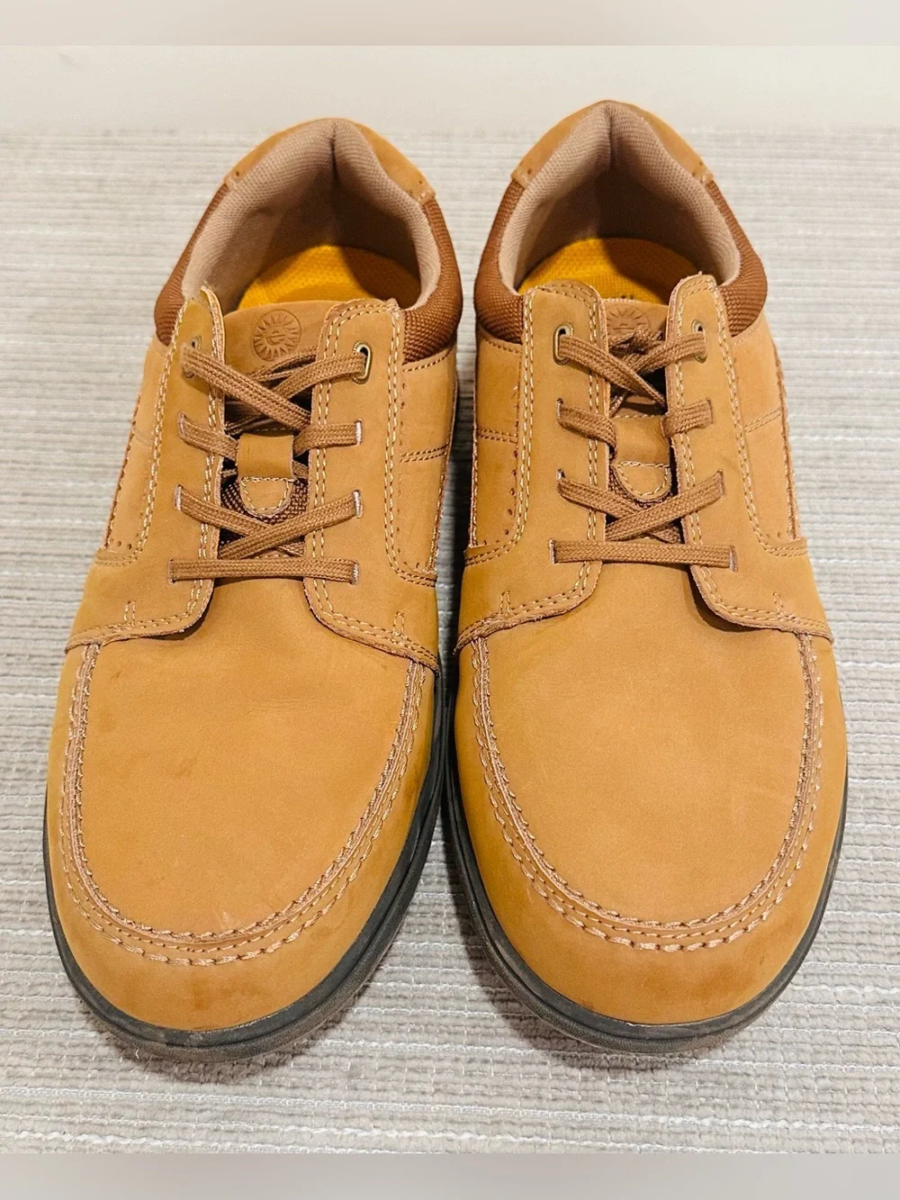 Earth Spirit Niles Men's Leather Oxford Shoes Brown Camo Accent Size 10 W